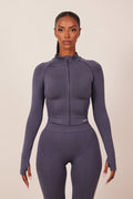 The Mars seamless Zip jacket navy