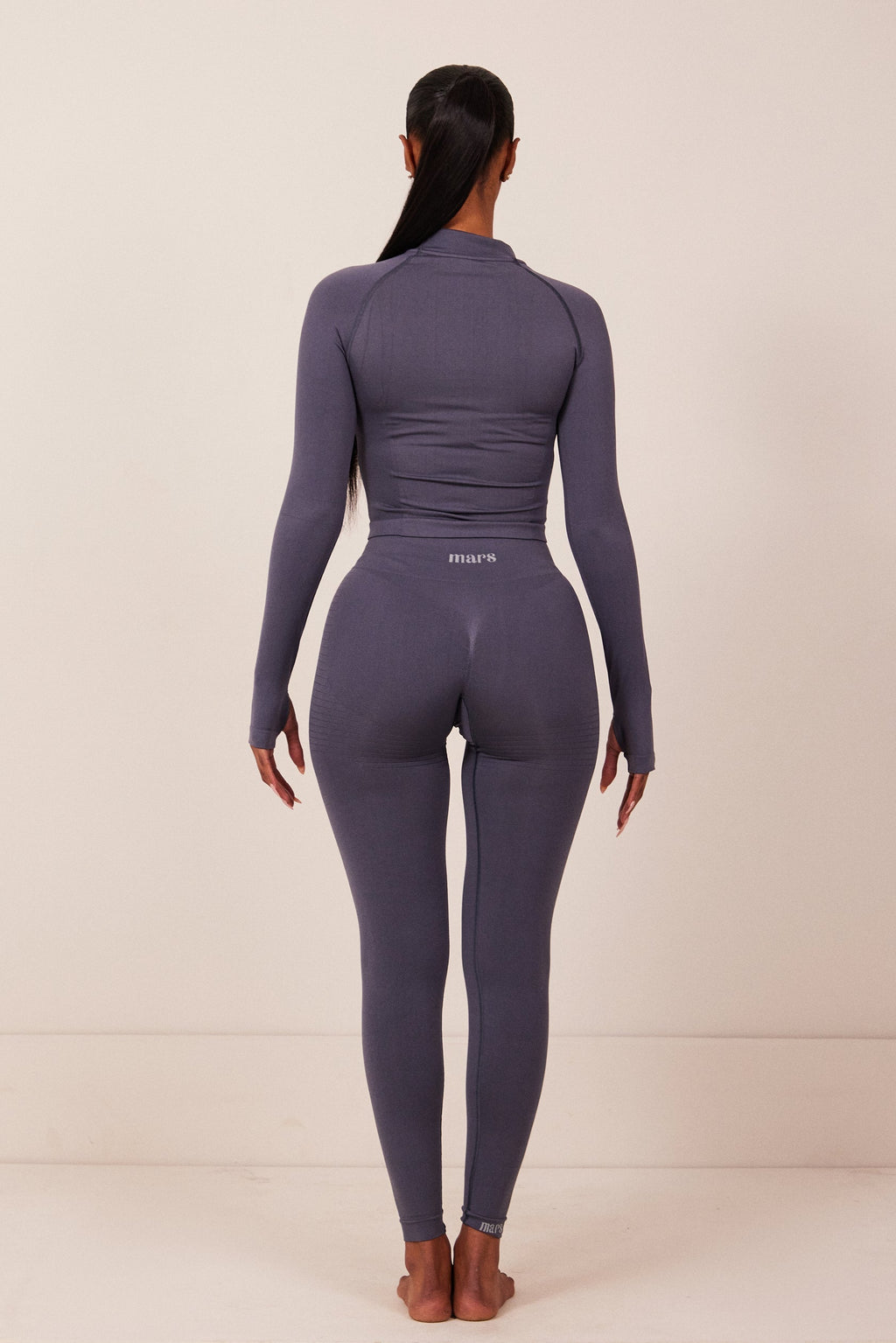 The Mars seamless Zip jacket navy