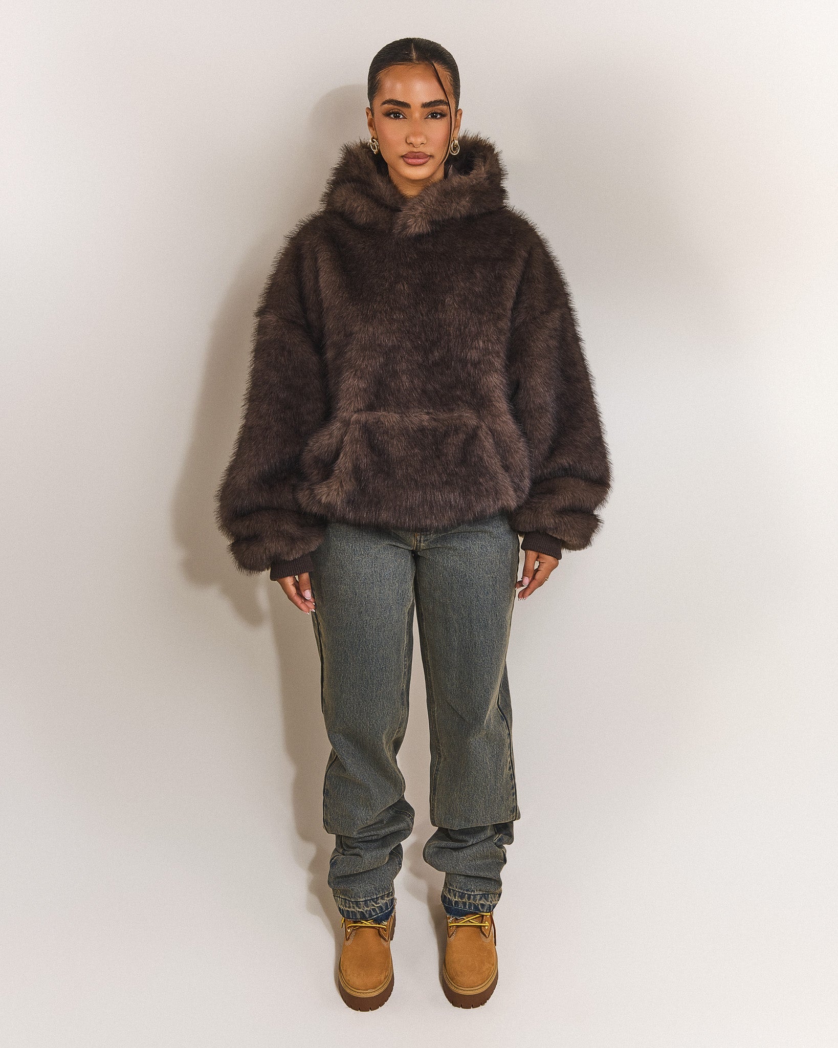 The Blair Hoodie in Brown