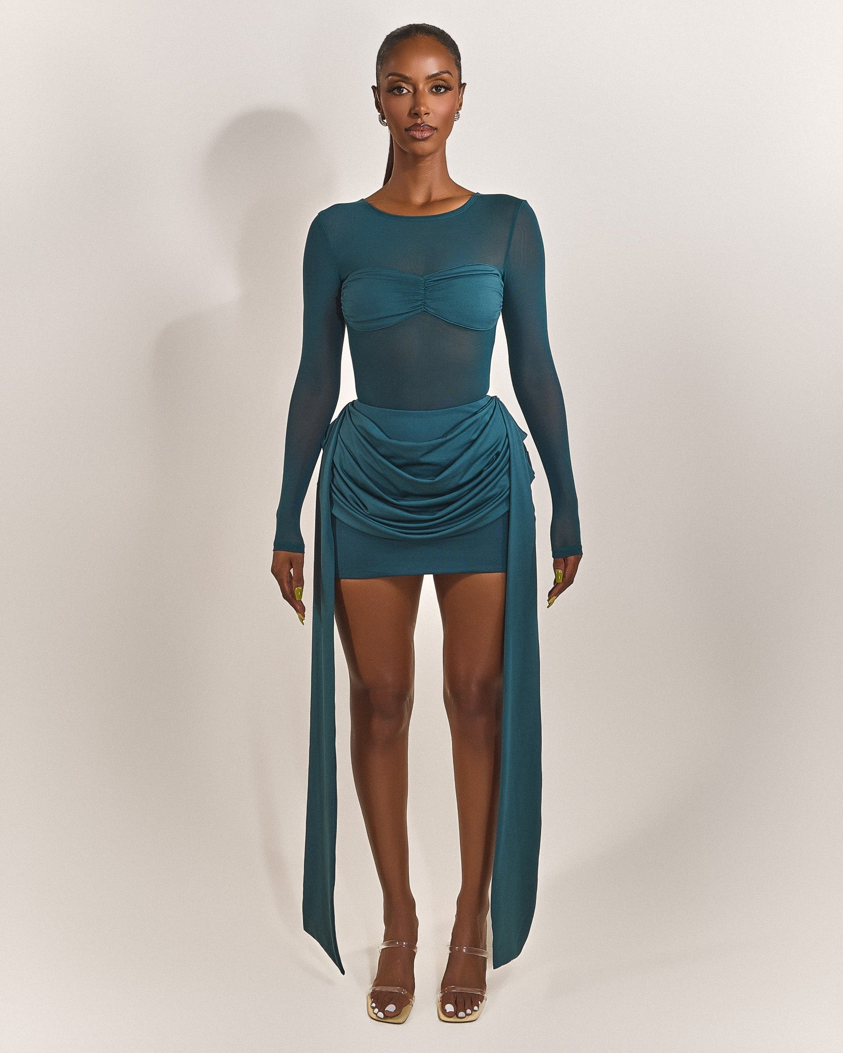 The Yara Skirt in Teal
