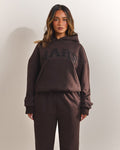 The Varsity Hoodie in Brown