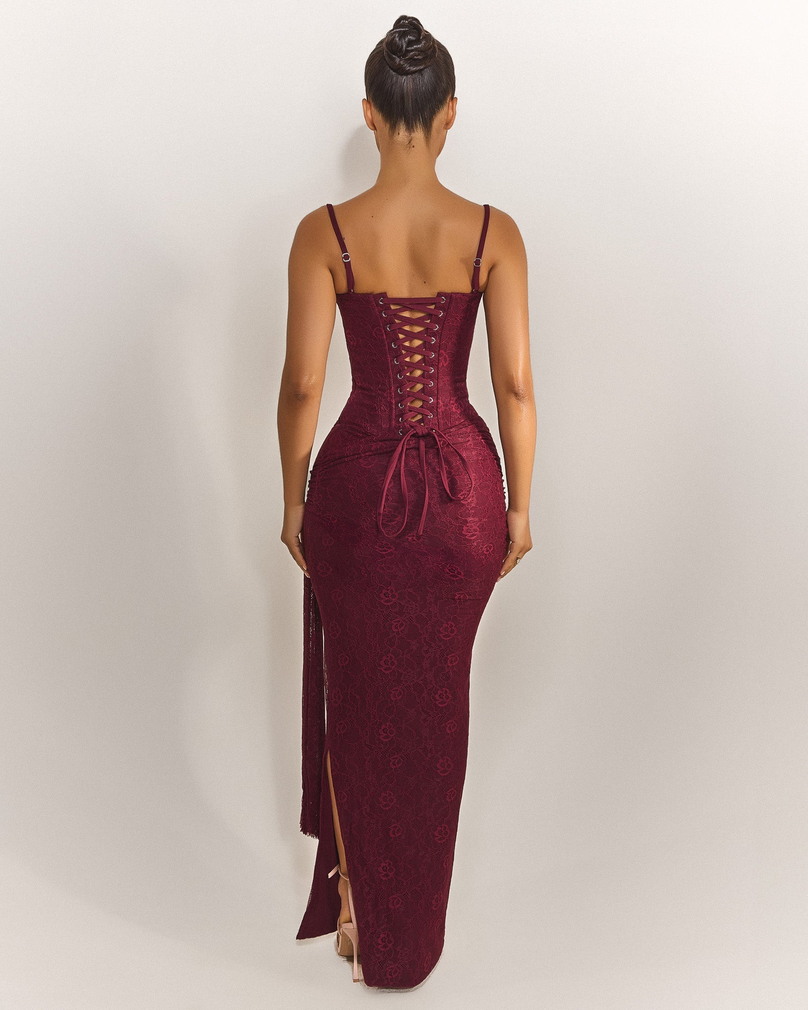 The Lexi Maxi Skirt in plum