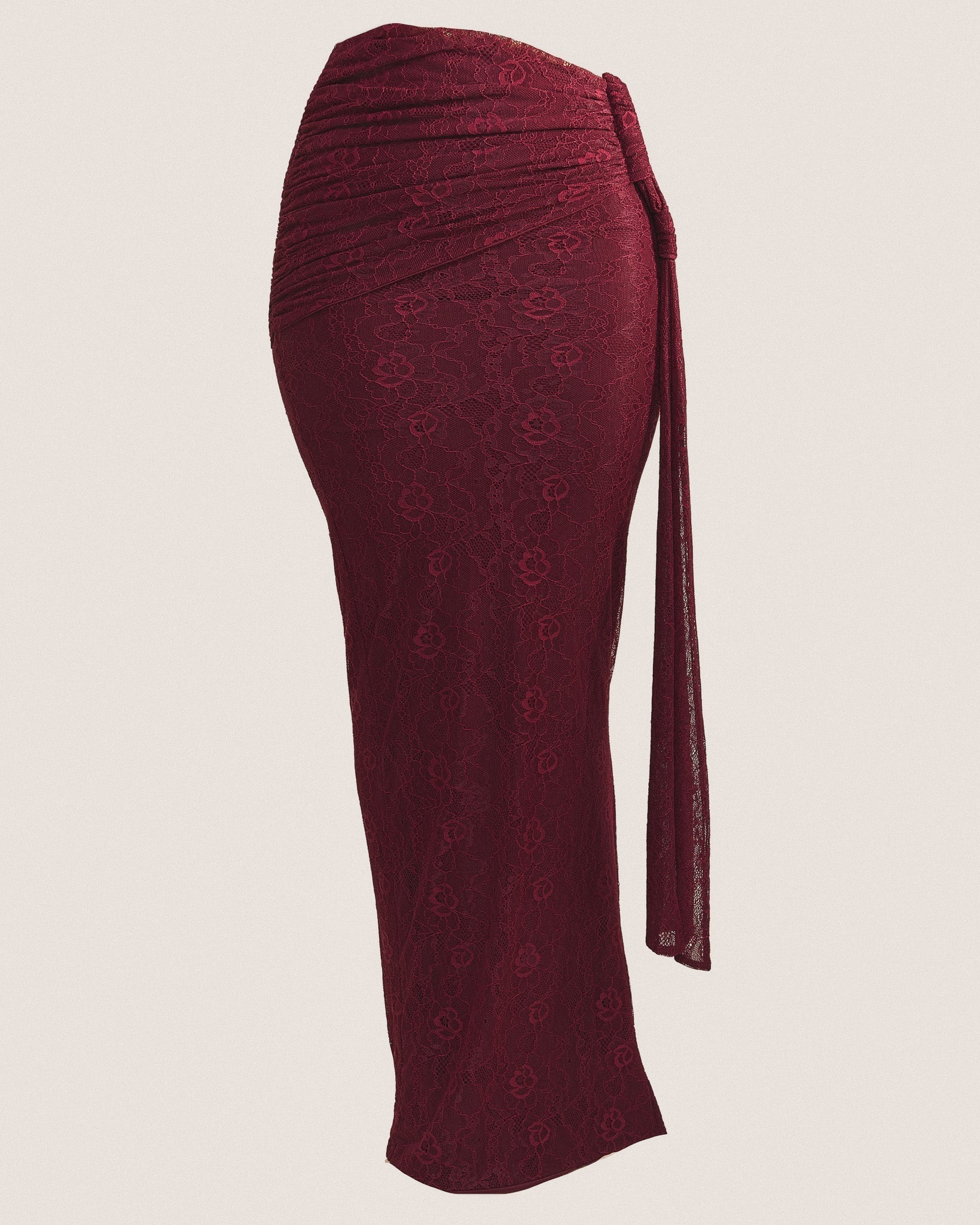 The Lexi Maxi Skirt in plum