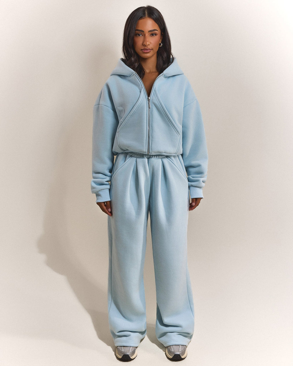 The Graphic Mars Zip Up Jacket in Baby Blue