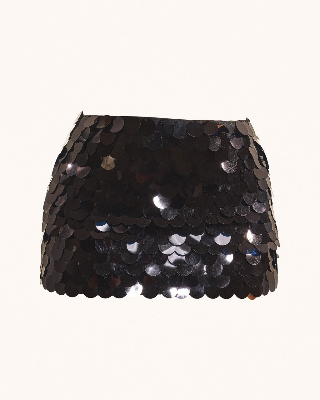 The Shimmi Mini Skirt in Black