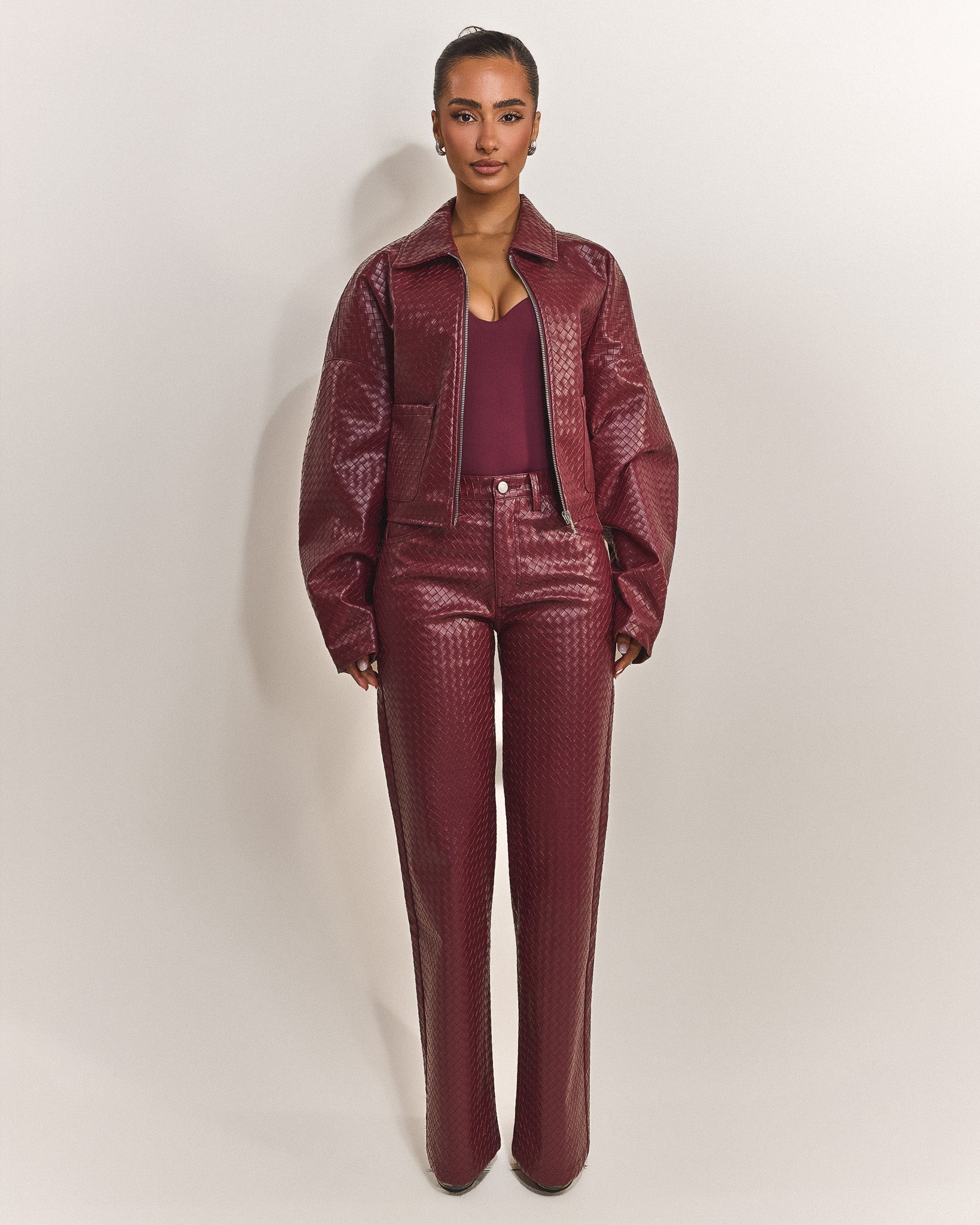 The Faye Jacket in Red