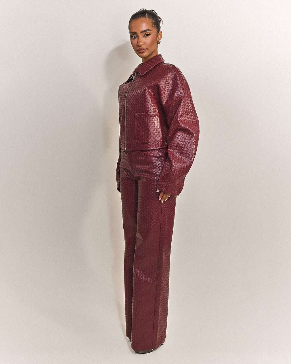 The Faye Jacket in Red