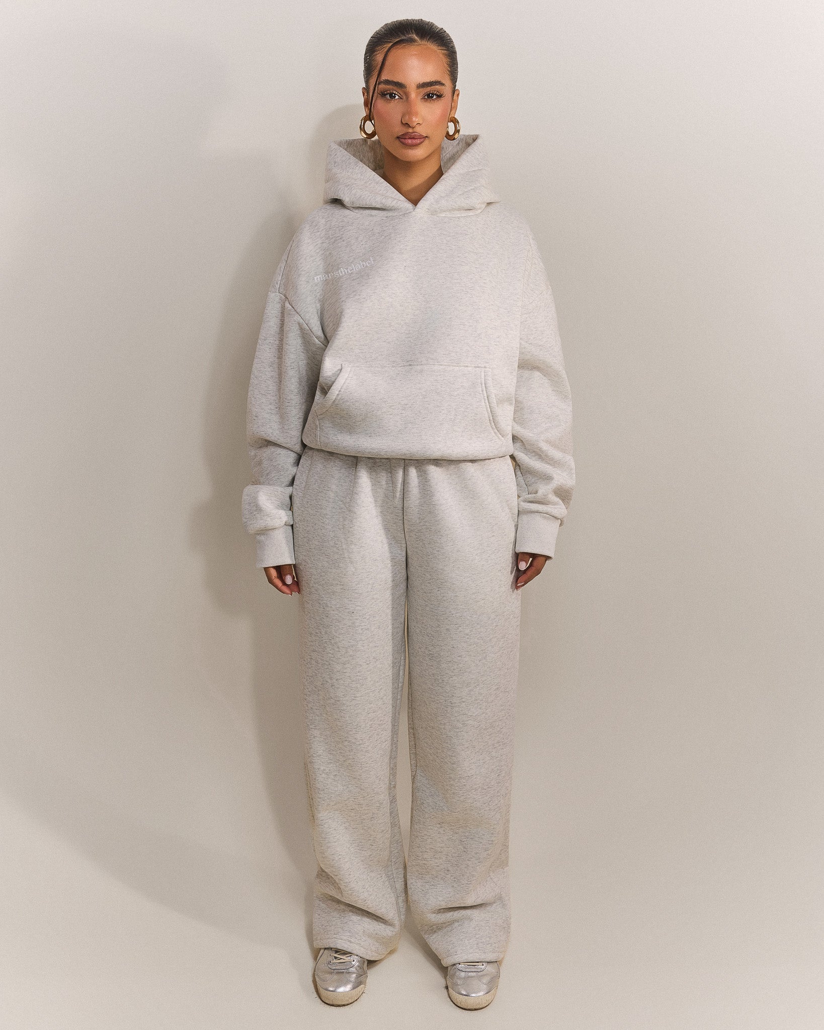 The Classics Hoodie in Grey Marl