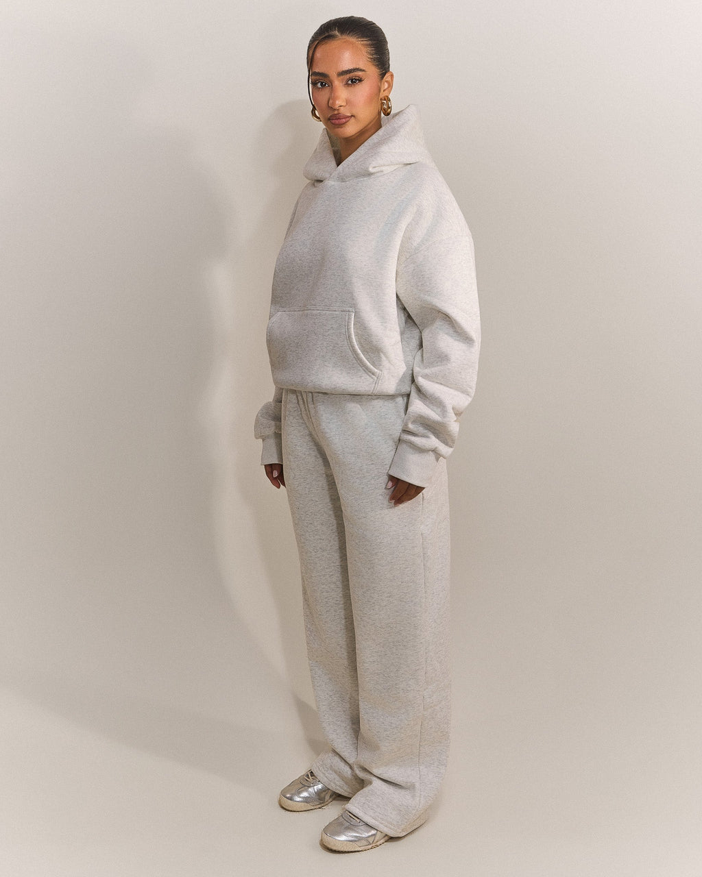 The Classics Hoodie in Grey Marl