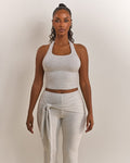 The Halter Vest in Grey Marl