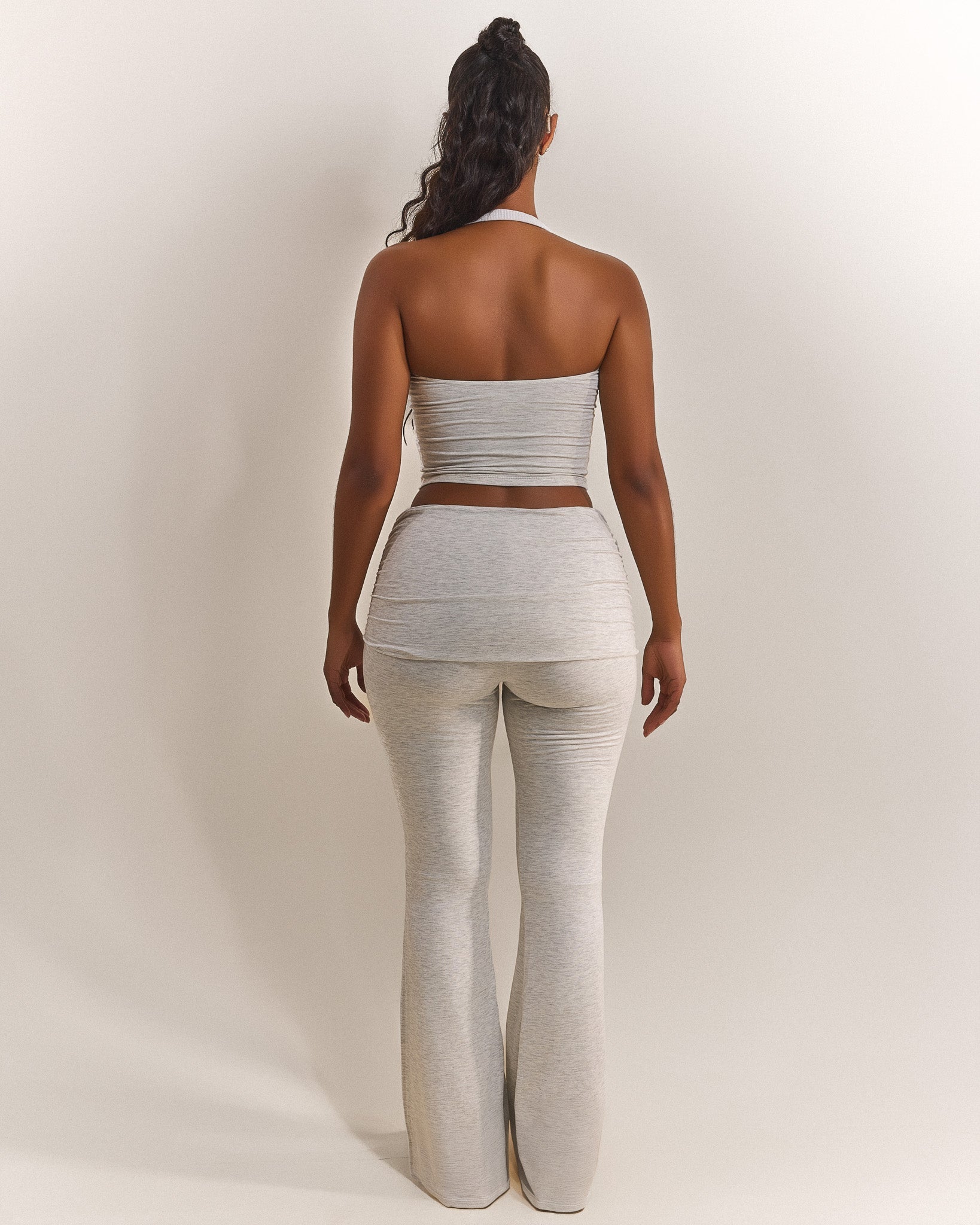 The Halter Vest in Grey Marl