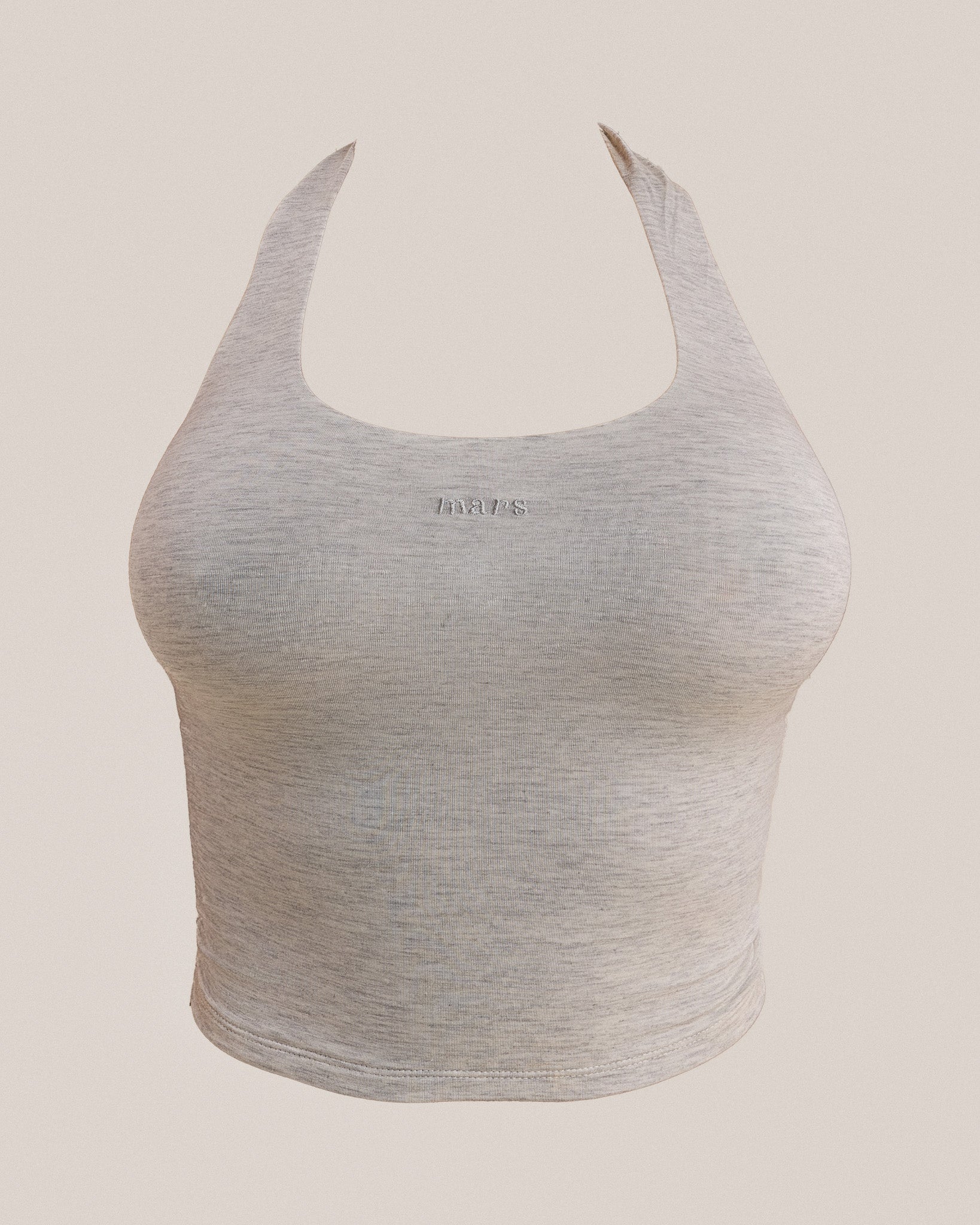 The Halter Vest in Grey Marl