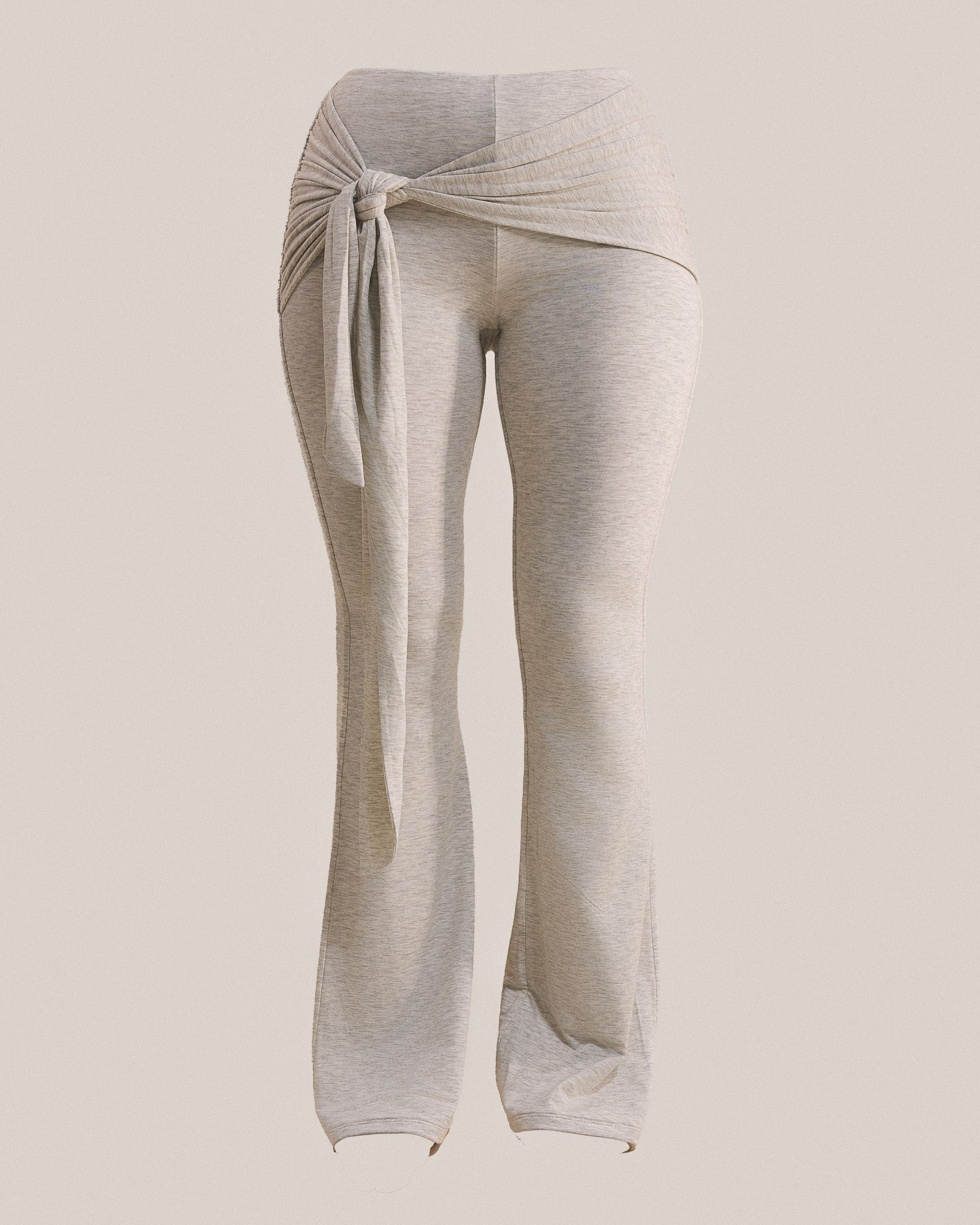 The Tie Trouser in Grey Marl