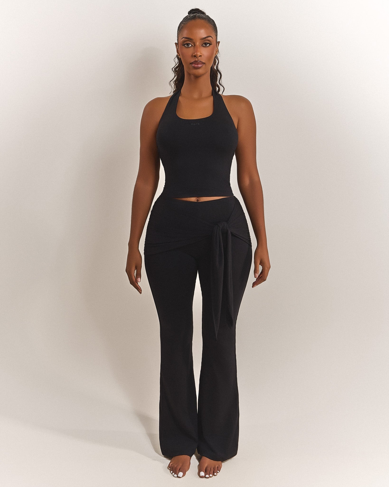 The Tie Trousers in Black