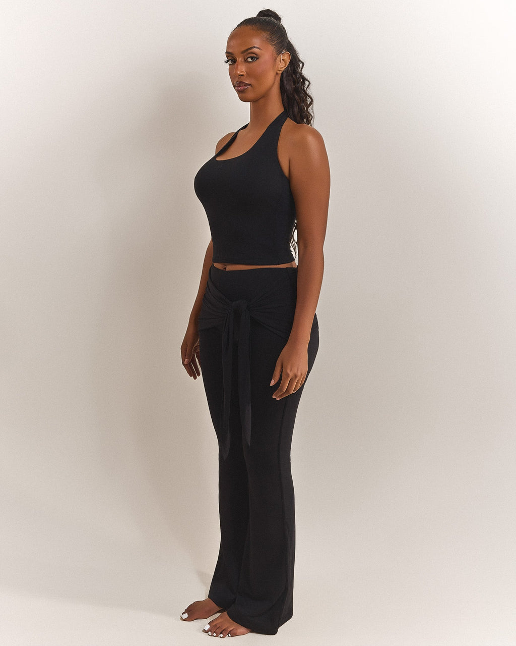 The Tie Trousers in Black