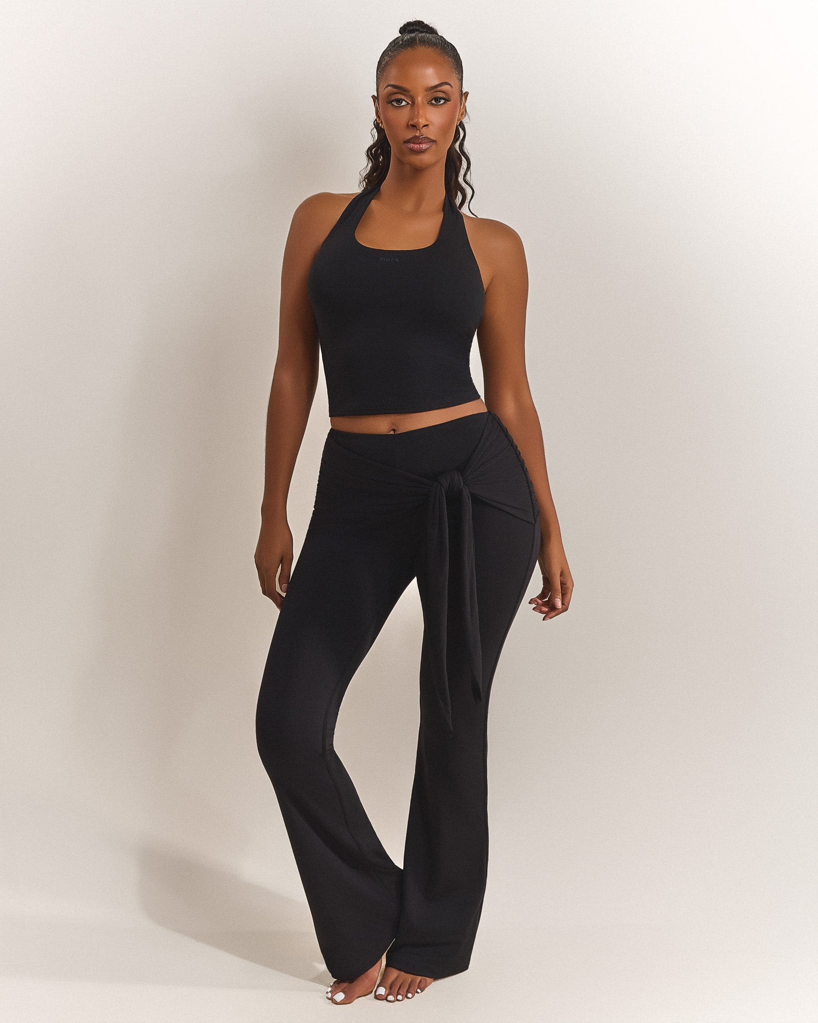The Tie Trousers in Black