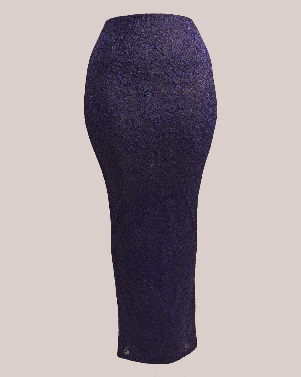 The Cinched Lace Maxi Skirt in Navy