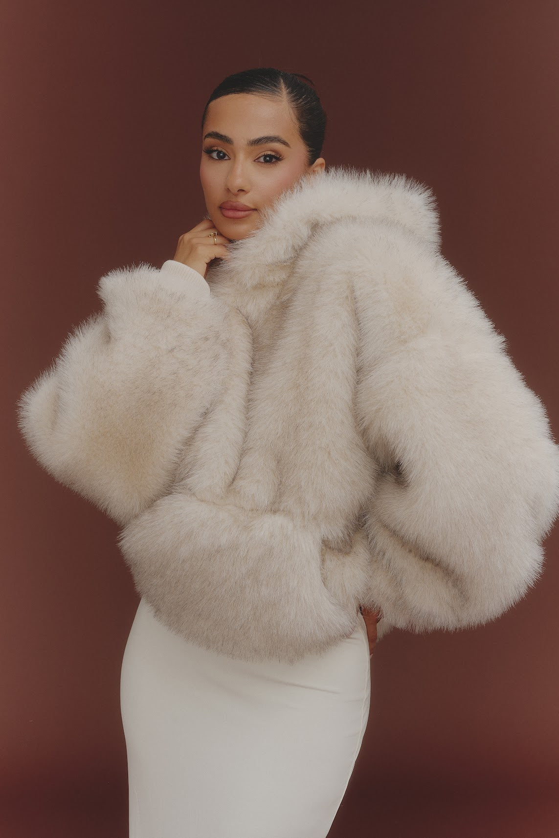 The Blair Hoodie in Cream
